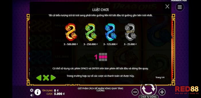 888 Con rồng Red88 Luật chơi cơ bản của 888 Con rồng Red88