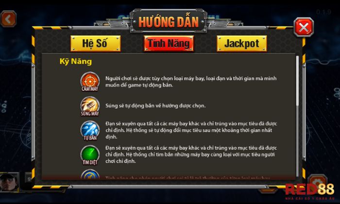 Đại Chiến B52 Red88 Một số tính năng đặc biệt của game Đại Chiến B52 game thủ cần chú ý