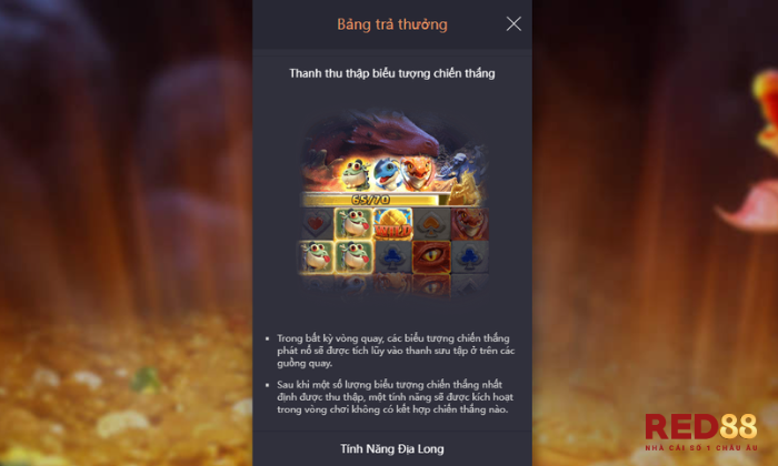 Dragon Hatch Red88 Biểu tượng Thanh thu thập biểu tượng chiến thắng của Dragon Hatch Red88