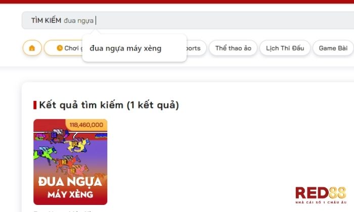 Đua Ngựa Máy Xèng Red88 Đua ngựa máy xèng Red88 là trò chơi được nâng cấp từ mẫu game đua ngựa ăn xu