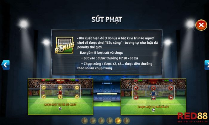 Đường Đến Qatar Red88 Biểu tượng Scatter sẽ mở ra những game sút phạt phụ