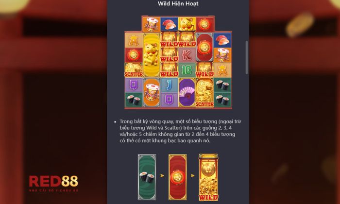 Lucky Neko Red88 Nhiều tính năng hấp dẫn, tăng cơ hội nhận thưởng cho cược thủ