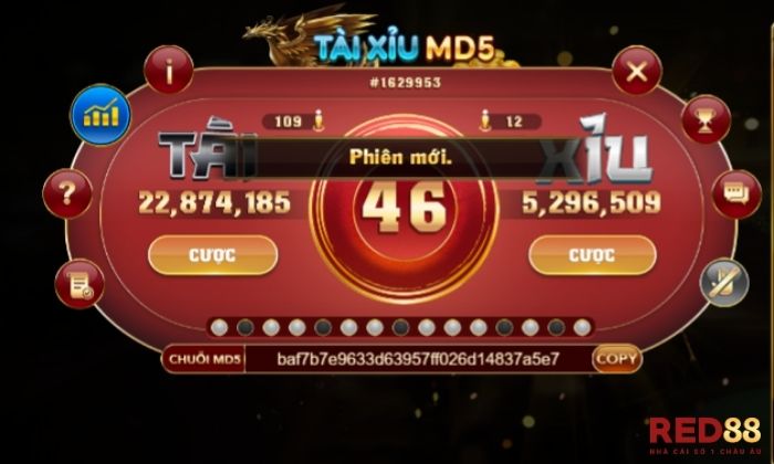 Tài xỉu MD5 Red88 Một bàn chơi thông thường sẽ xác định kết quả dựa trên tổng điểm 3 viên xí ngầu