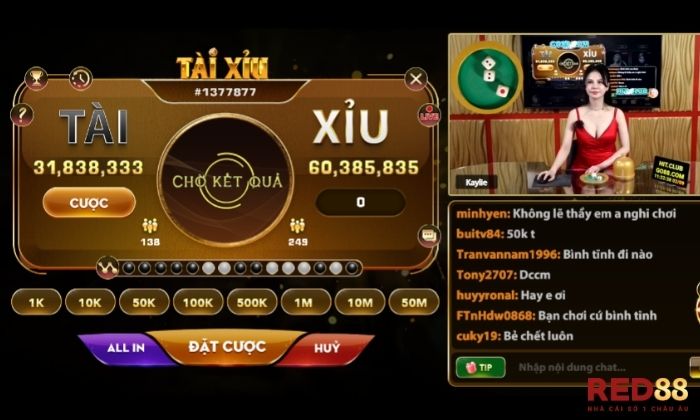 Tài Xỉu Livestream Red88 Công nghệ livestream hiện đại