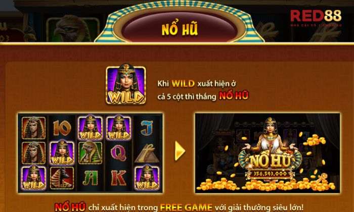 Bí Mật Cleopatra Red88 Nổ hũ là một chiến thắng mơ ước của mọi game thủ