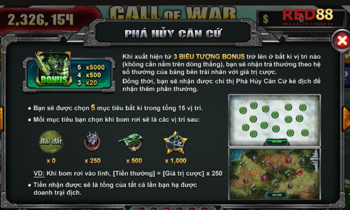 Call of War Red88 Tận hưởng nổ hũ tại Call Of War Red88
