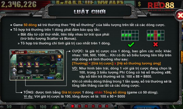Call of War Red88 Tìm ra quy luật nổ hũ