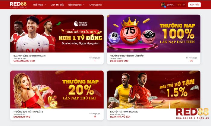Đến với những giải thưởng hấp dẫn với Game bài Red88