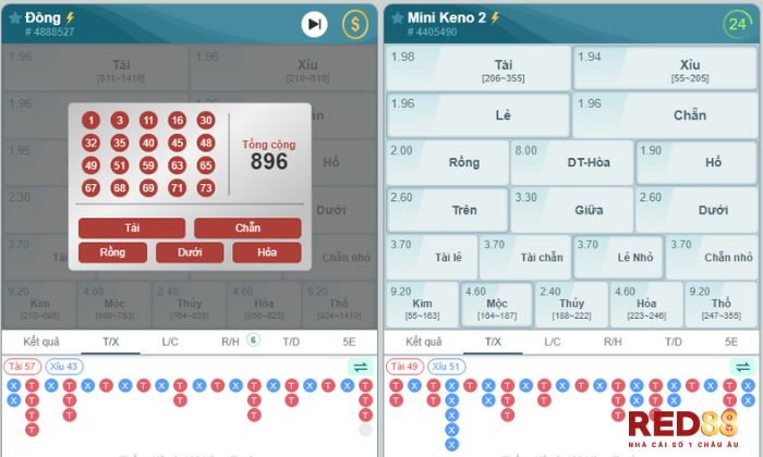 Keno Game Red88 Keno Game Red88 mang đến tỷ lệ trả thưởng vô cùng hấp dẫn