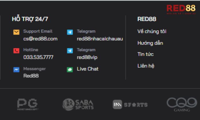 Keno Red88 Phương thức liên hệ đa dạng