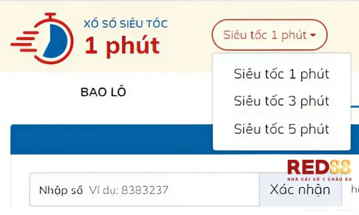 Lô đề Super Fast Red88 Thời gian mỗi vòng cược nhanh chóng