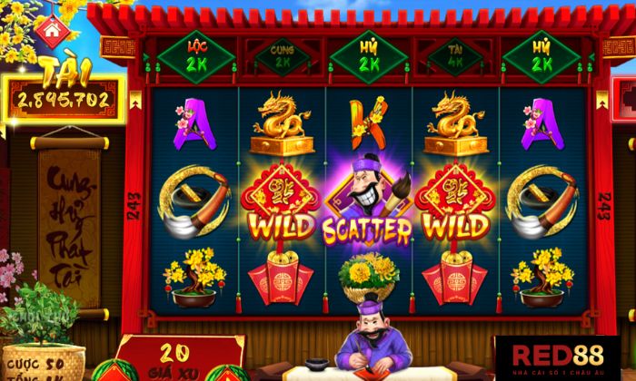 Game ông đồ Red88 nổi bật với đồ họa bắt mắt