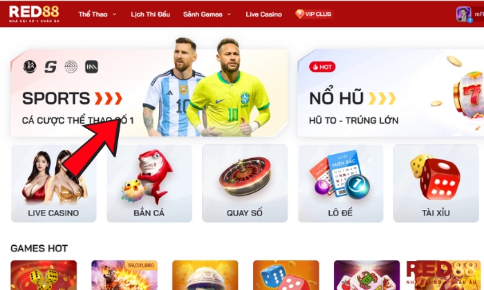 S Sports Red88 Cách tham gia cá cược tại sàn S Sports Red88