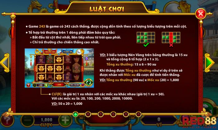Táo quân Red88 Luật chơi và cách chơi nổ hũ Táo quân tại Red88