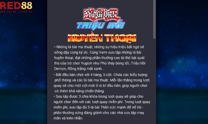 Yu-Gi-Oh! Red88 Luật chơi Yu-Gi-Oh! vô cùng đơn giản
